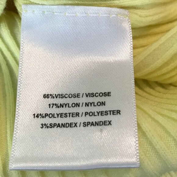 Judith & Charles Butter Yellow Ribbed Light Weight Knit Top Size S - Picture 7 of 7